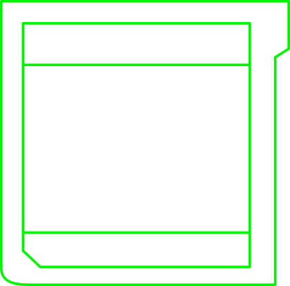 vector artwork of a 3ds cart